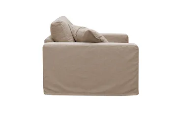 Valencia ekstra dyp lenestol med avtakbart og vaskbart trekk - Lysebrun - Møbler - Stoler - Lenestoler