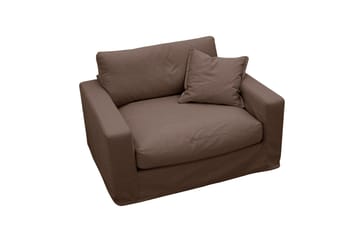 Valencia ekstra dyp lenestol med avtakbart og vaskbart trekk - Mørkebrun - Møbler - Stoler - Lenestoler