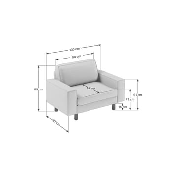 Vilsa Lenestol - Brun - Møbler - Stoler - Lenestoler