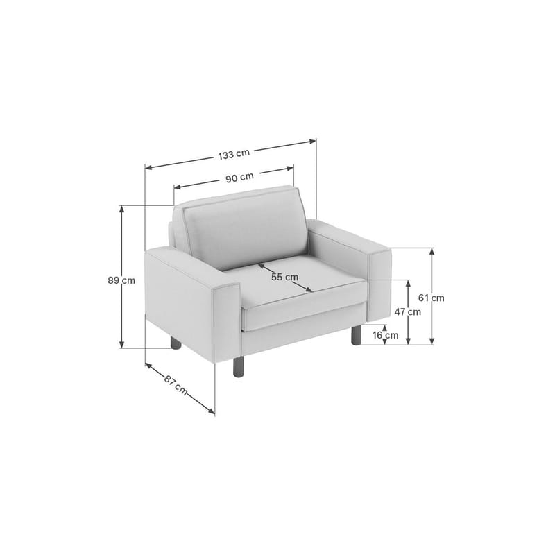 Vilsa Lenestol - Flerfarget - Møbler - Stoler - Lenestoler