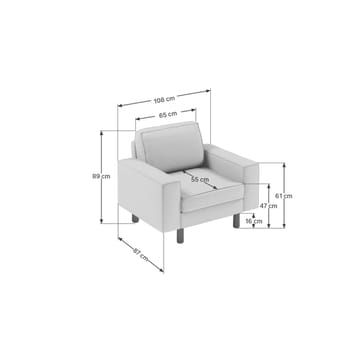Vilsa Lenestol - Mørkeblå - Møbler - Stoler - Lenestoler