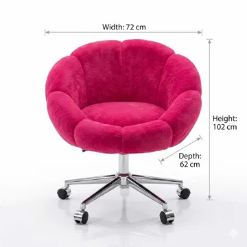 Wing Chair Atelier Del Sofa Fuksia - Møbler - Stoler - Kontorstol & skrivebordsstol