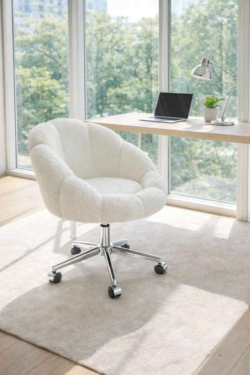 Wing Chair Atelier Del Sofa Hvit - Møbler - Stoler - Kontorstol & skrivebordsstol
