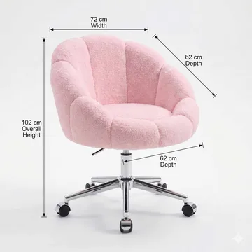 Wing Chair Atelier Del Sofa Rosa - Møbler - Stoler - Kontorstol & skrivebordsstol
