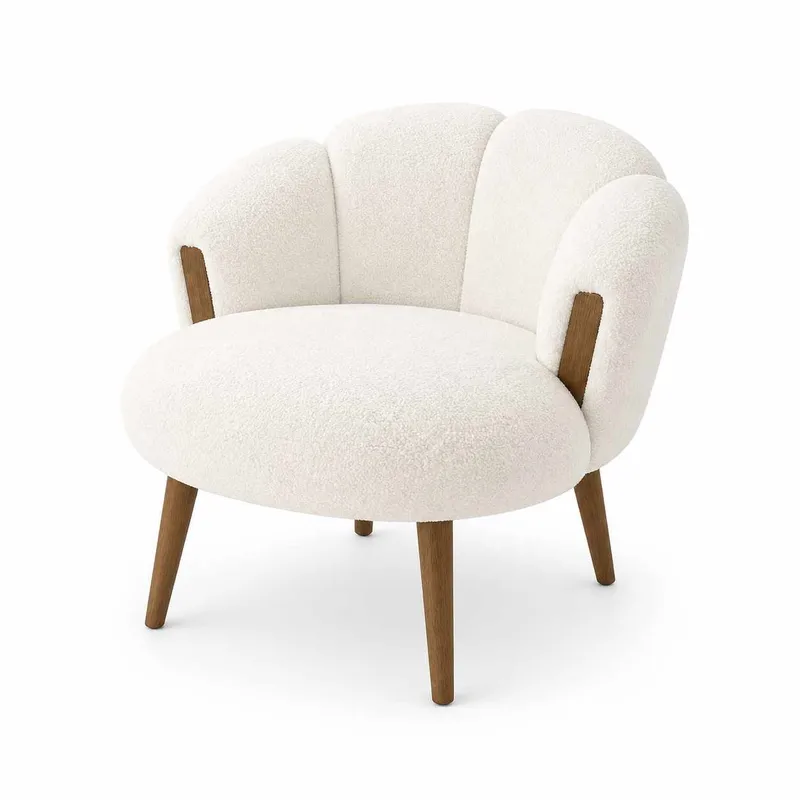 Wing Chair Atelier Del Sofa Star (72 x 102 x 65 cm) Hvit