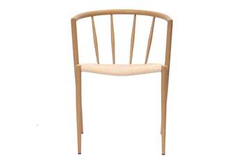 Winston Spisestol - Beige / Metallben eik - Møbler - Stoler - Spisestuestoler & kjøkkenstoler