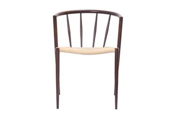 Winston Spisestol - Beige / Metallben Røkt eik - Møbler - Stoler - Spisestuestoler & kjøkkenstoler