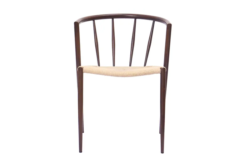 Winston Spisestol - Beige / Metallben Røkt eik - Møbler - Stoler - Spisestuestoler & kjøkkenstoler