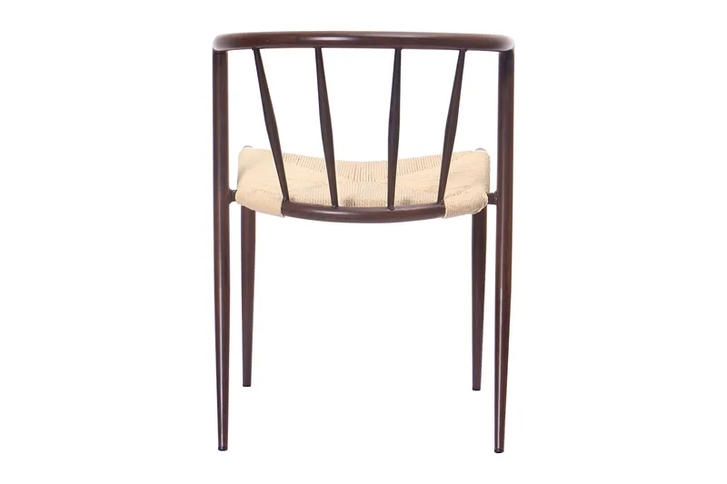 Winston Spisestol - Beige / Metallben Røkt eik - Møbler - Stoler - Spisestuestoler & kjøkkenstoler