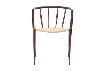 Winston Spisestol - Beige / Metallben Røkt eik - Møbler - Stoler - Spisestuestoler & kjøkkenstoler