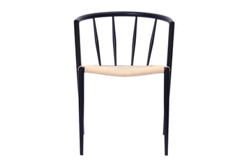 Winston Spisestol - Beige / Metallben svart - Møbler - Stoler - Spisestuestoler & kjøkkenstoler