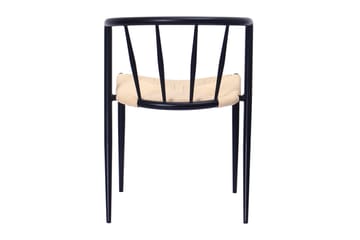 Winston Spisestol - Beige / Metallben svart - Møbler - Stoler - Spisestuestoler & kjøkkenstoler