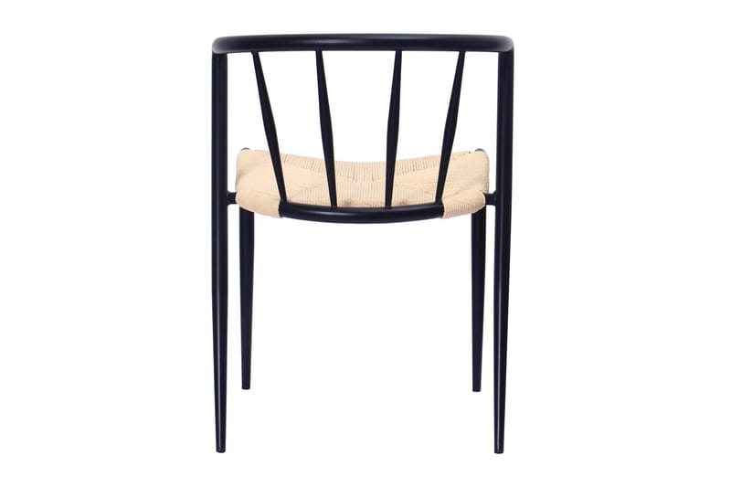 Winston Spisestol - Beige / Metallben svart - Møbler - Stoler - Spisestuestoler & kjøkkenstoler
