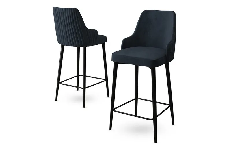 Ydra Bargruppe 45 cm - Antrasitt/Sort - Møbler - Stoler - Barstol