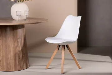 Zeno spisestol 2-pakning Venture Home White - Møbler - Stoler - Spisestuestoler & kjøkkenstoler