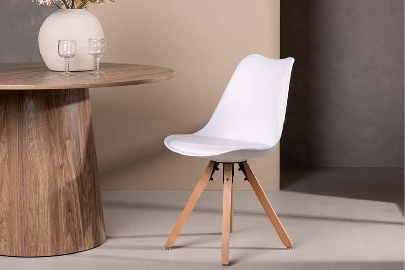 Zeno spisestol 2-pakning Venture Home White - Møbler - Stoler - Spisestuestoler & kjøkkenstoler