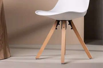 Zeno spisestol 2-pakning Venture Home White - Møbler - Stoler - Spisestuestoler & kjøkkenstoler