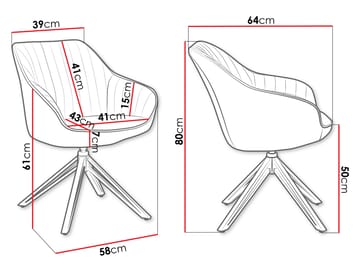 Zerlin Kontorstol - Grå - Møbler - Stoler - Kontorstol & skrivebordsstol