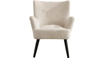 Zevani lenestol i bouclé - Krem - Møbler - Stoler - Lenestoler