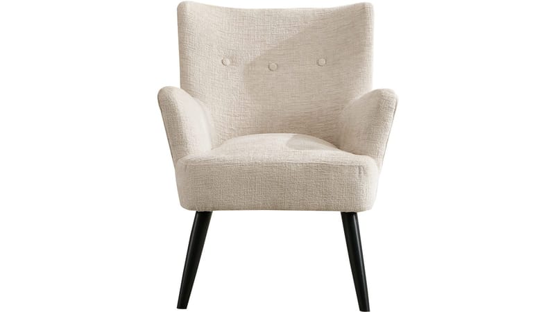 Zevani lenestol i bouclé - Krem - Møbler - Stoler - Lenestoler