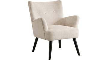 Zevani lenestol i bouclé - Krem - Møbler - Stoler - Lenestoler