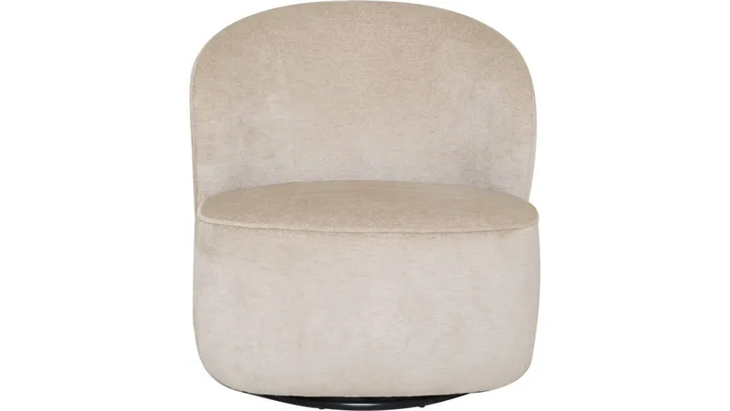 Zorevi lenestol med svingfunksjon i stoff - Beige - Møbler - Stoler - Lenestoler