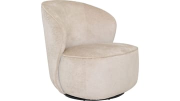 Zorevi lenestol med svingfunksjon i stoff - Beige - Møbler - Stoler - Lenestoler