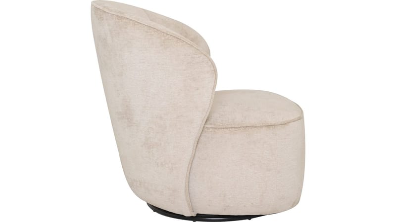 Zorevi lenestol med svingfunksjon i stoff - Beige - Møbler - Stoler - Lenestoler