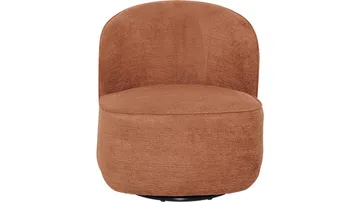 Zorevi lenestol med svingfunksjon i stoff - Rustrød - Møbler - Stoler - Lenestoler