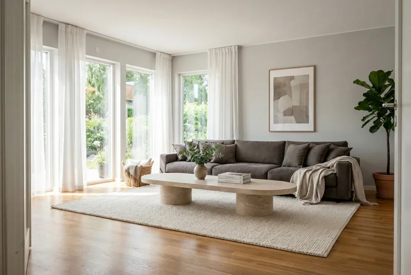 Valencia ekstra dyp 5-seters sofa - Brun - Møbler - Sofaer