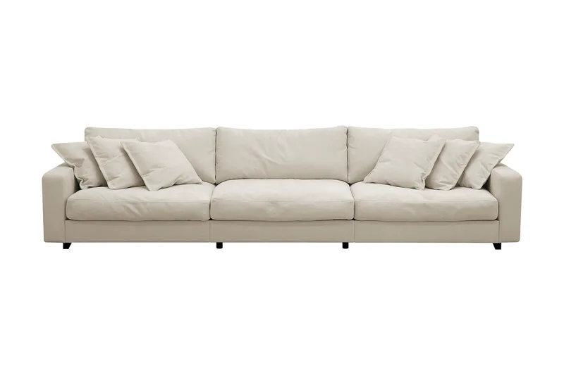 Valencia ekstra dyp 5-seters sofa i chenille, Beige