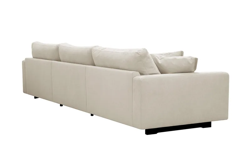 Valencia ekstra dyp 5-seters sofa i chenille - Beige - Møbler - Sofaer