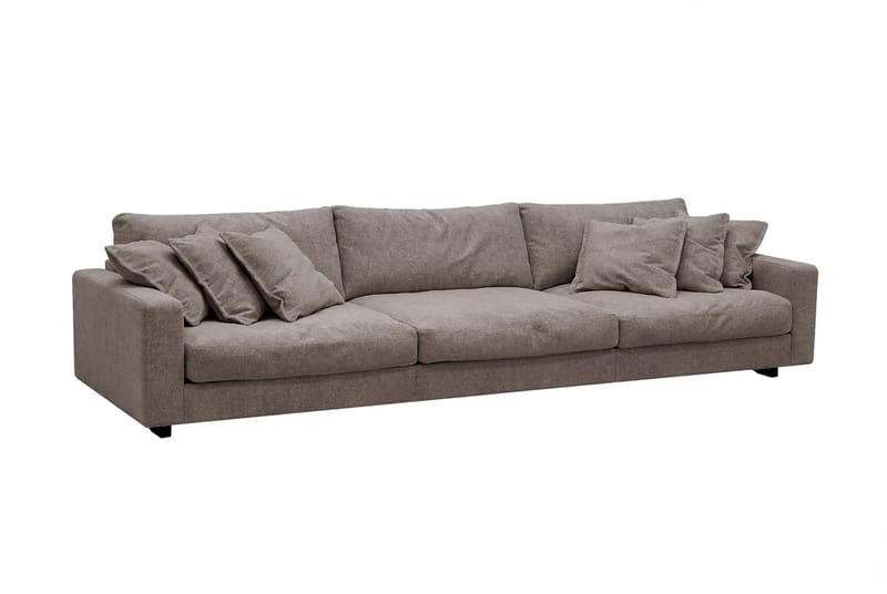 Valencia Ekstra dyp 5-seters sofa i chenille - Brun - Møbler - Sofaer