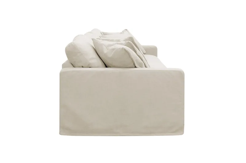 Valencia Ekstra dyp 5-seters sofa med avtakbart og vaskbart trekk - Beige - Møbler - Sofaer
