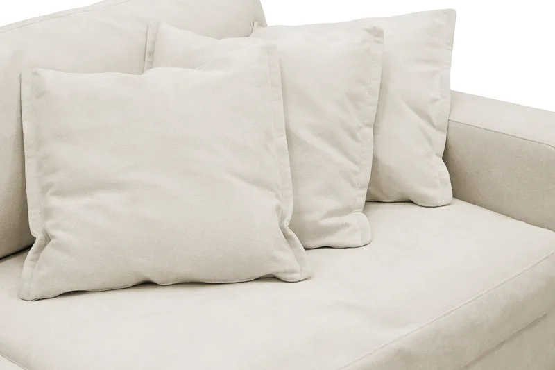Valencia Ekstra dyp 5-seters sofa med avtakbart og vaskbart trekk - Beige - Møbler - Sofaer