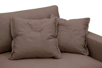 Valencia Ekstra dyp 5-seters sofa med avtakbart og vaskbart trekk - Mørkebrun - Møbler - Sofaer