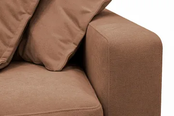 Valencia Ekstra dyp 5-seters sofa med avtakbart og vaskbart trekk - Rustbrun - Møbler - Sofaer