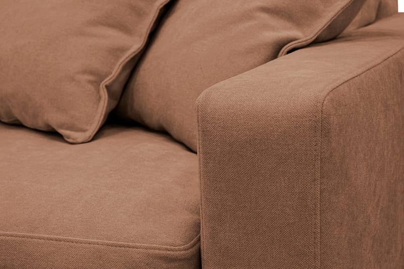 Valencia Ekstra dyp 5-seters sofa med avtakbart og vaskbart trekk - Rustbrun - Møbler - Sofaer