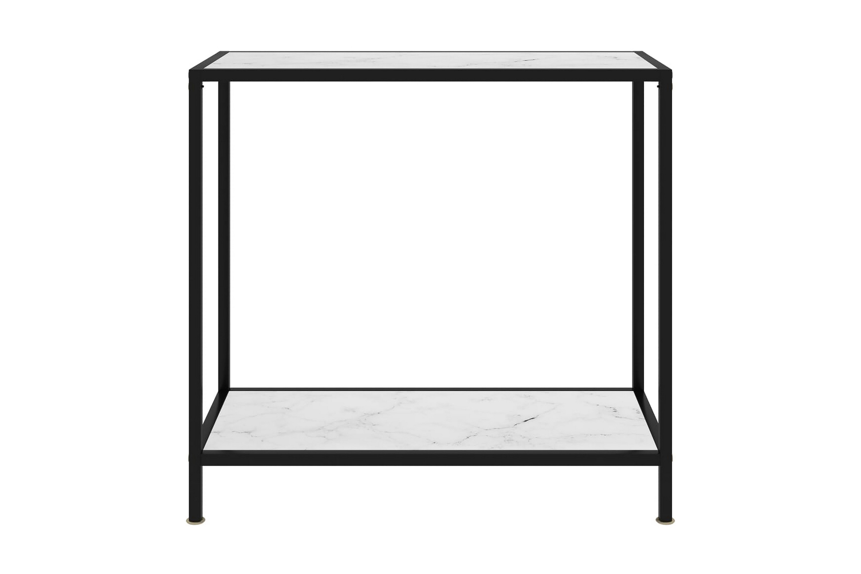 Be Basic Konsollbord hvit 80x35x75 cm herdet glass - Hvit