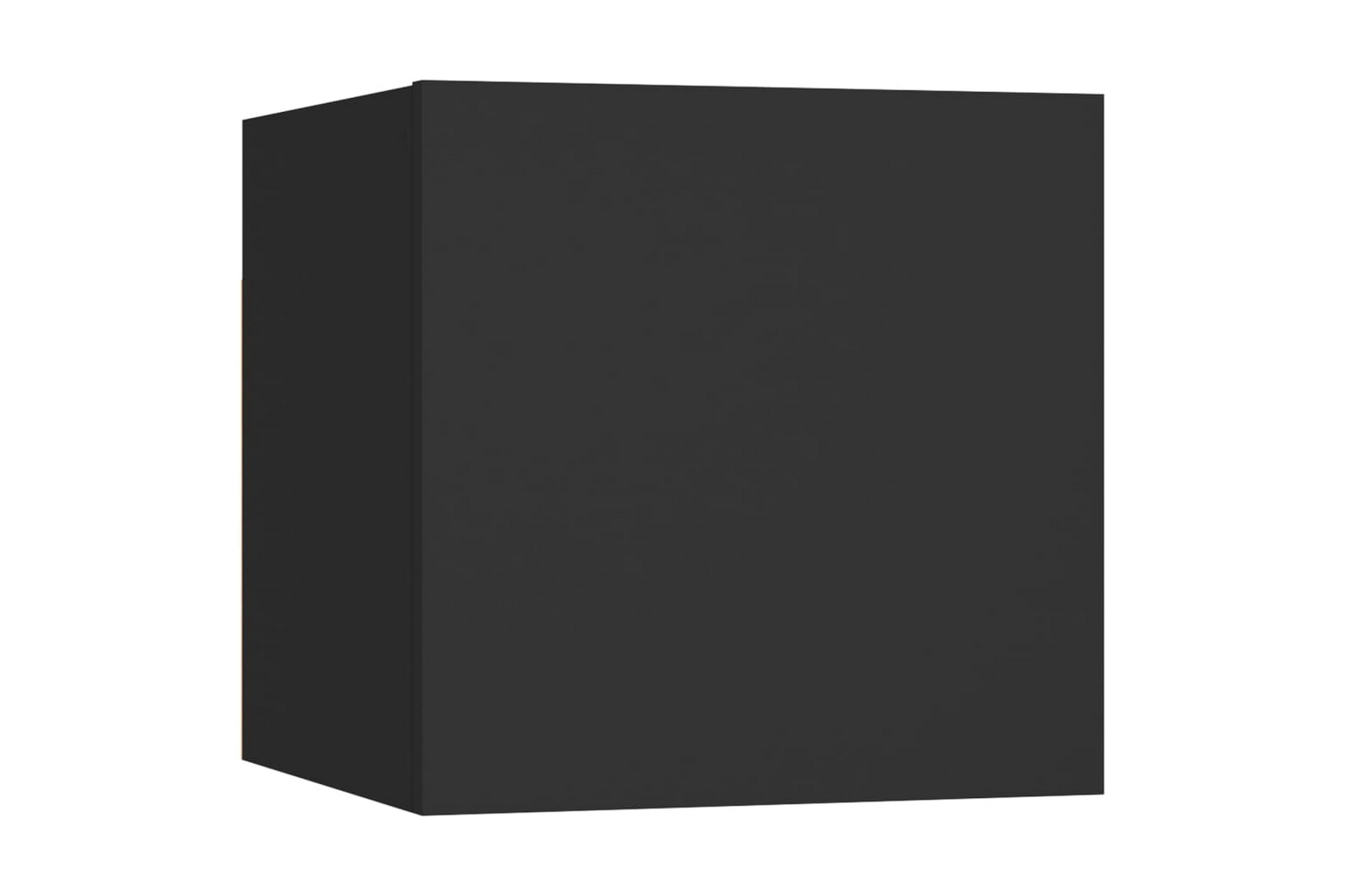 Be Basic Nattbord svart 30,5x30x30 cm sponplate - Svart
