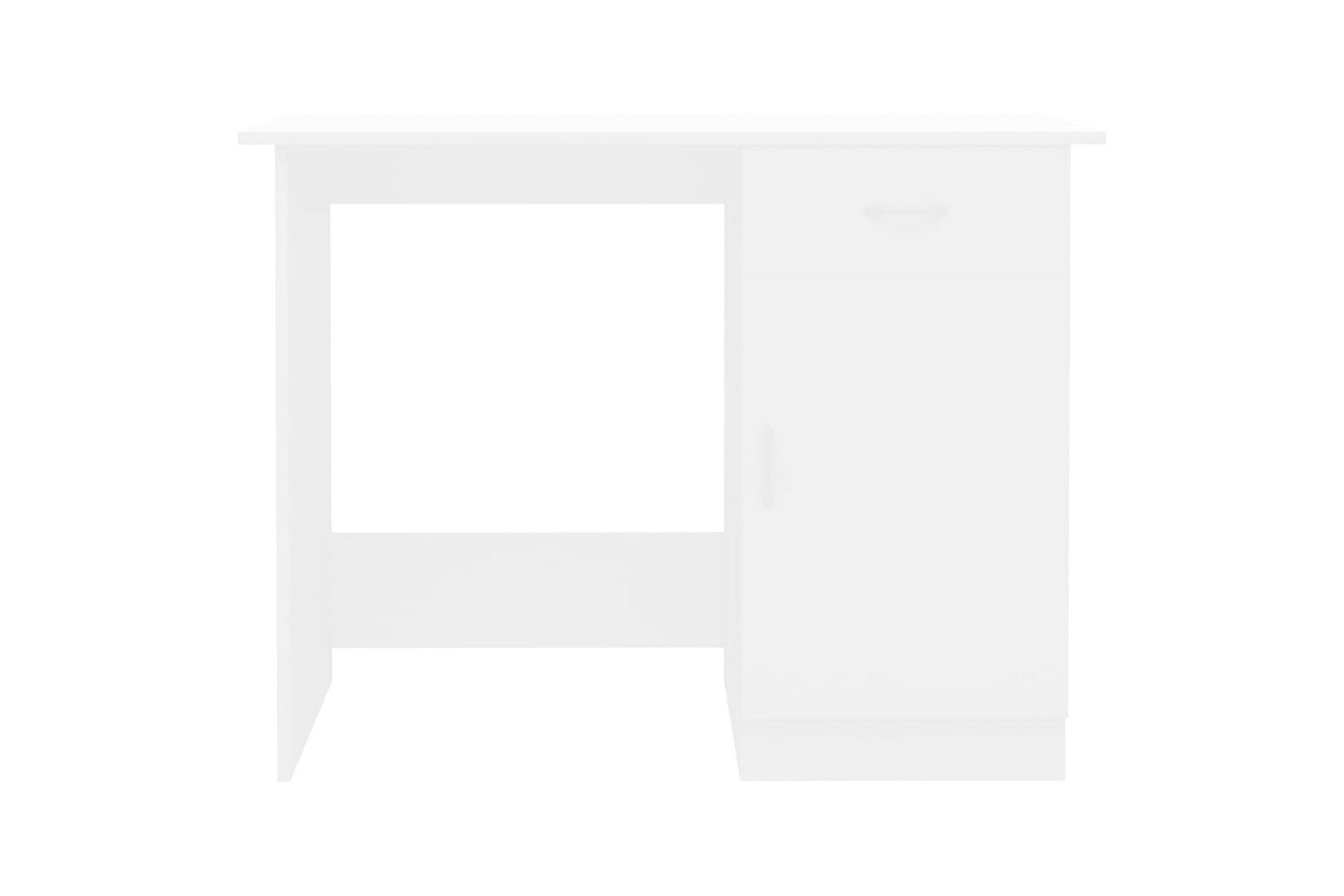 Be Basic Skrivebord hvit 100x50x76 cm sponplate - Hvit