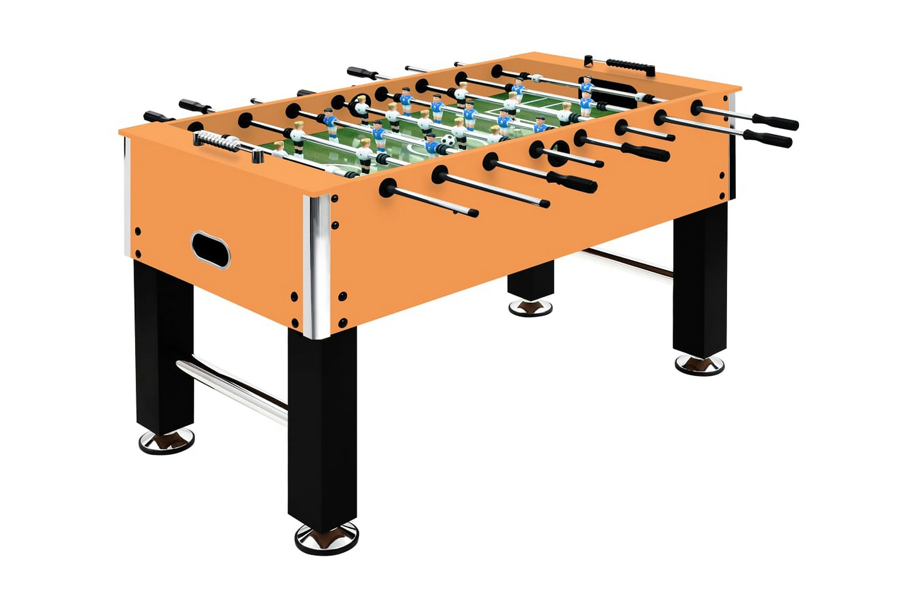 Be Basic Fotballbord stål 60 kg 140x74,5x87,5 cm lysebrun og svart -