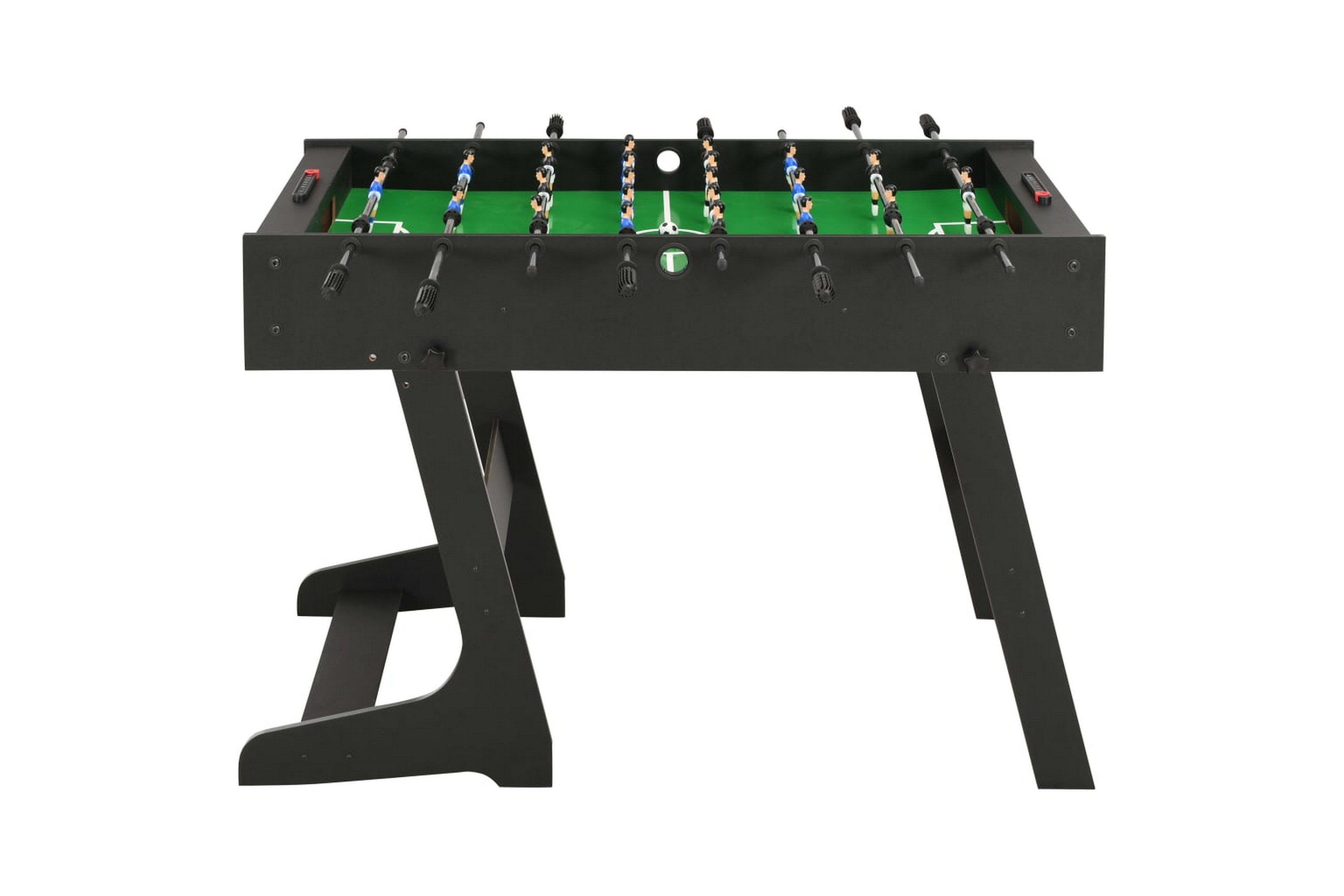 Sammenleggbart fotballbord 121x61x80 cm svart - Svart