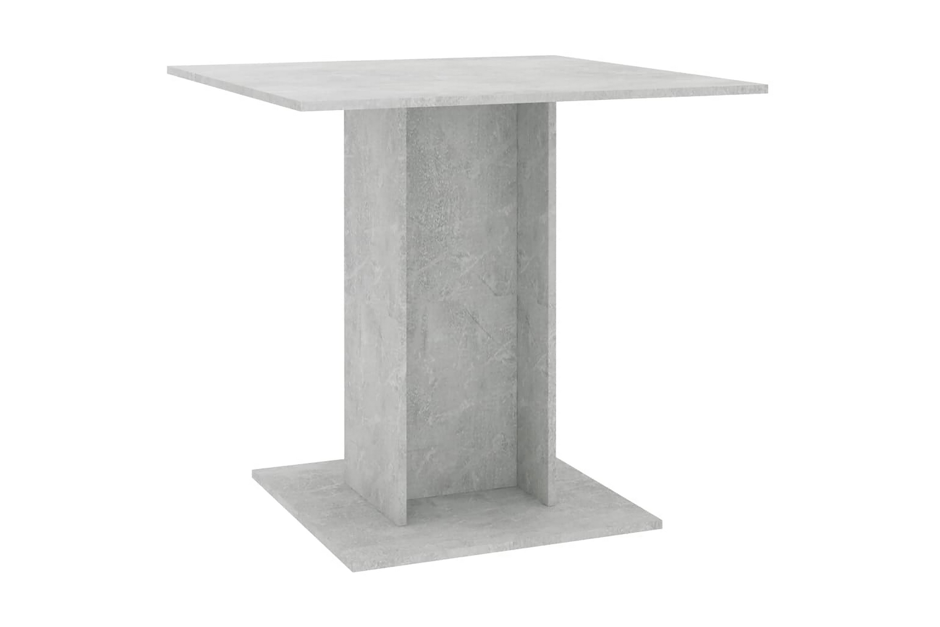 Be Basic Spisebord sementgrå 80x80x75 cm sponplate - Grå
