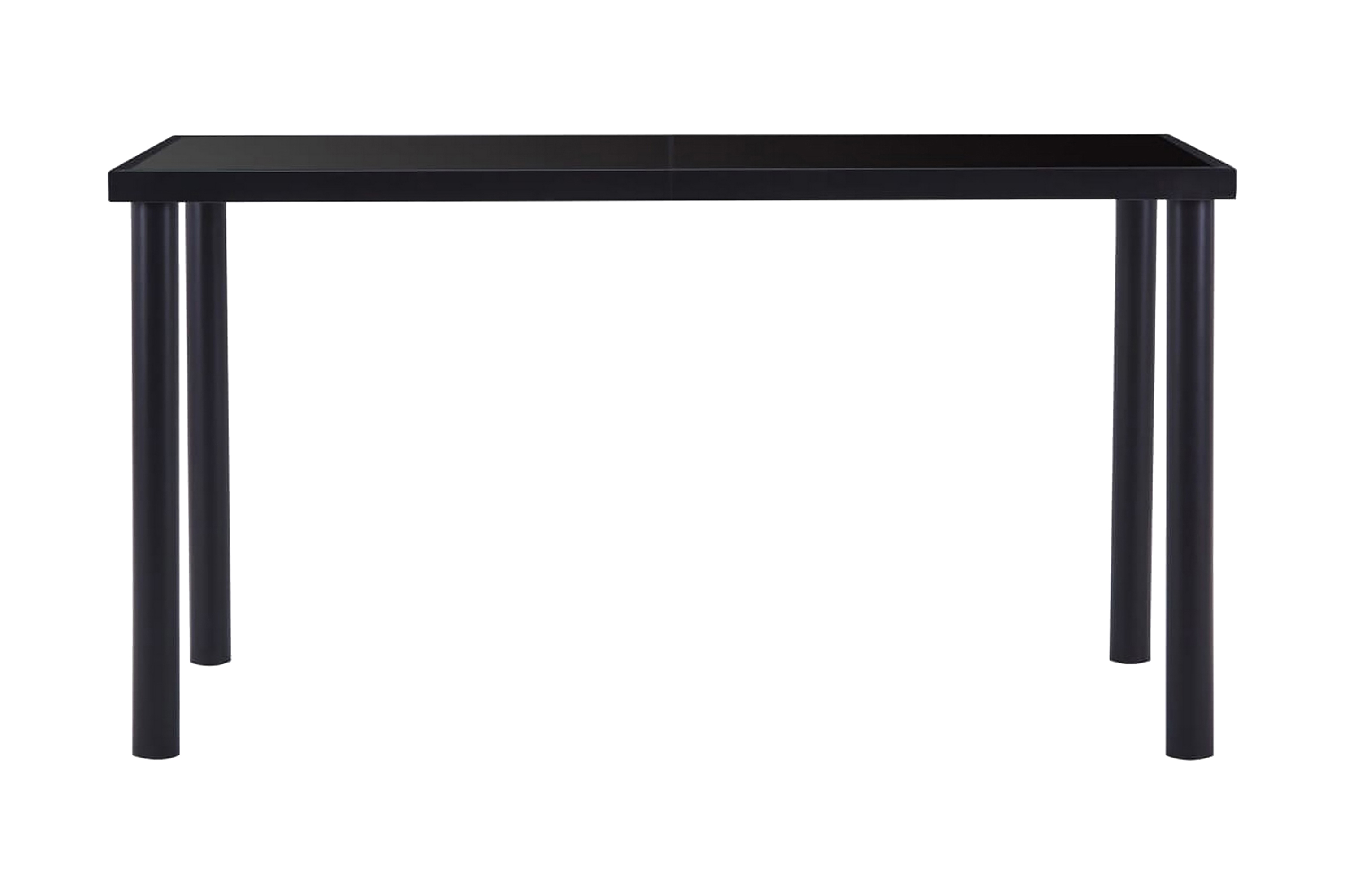 Be Basic Spisebord svart 140x70x75 cm herdet glass - Svart