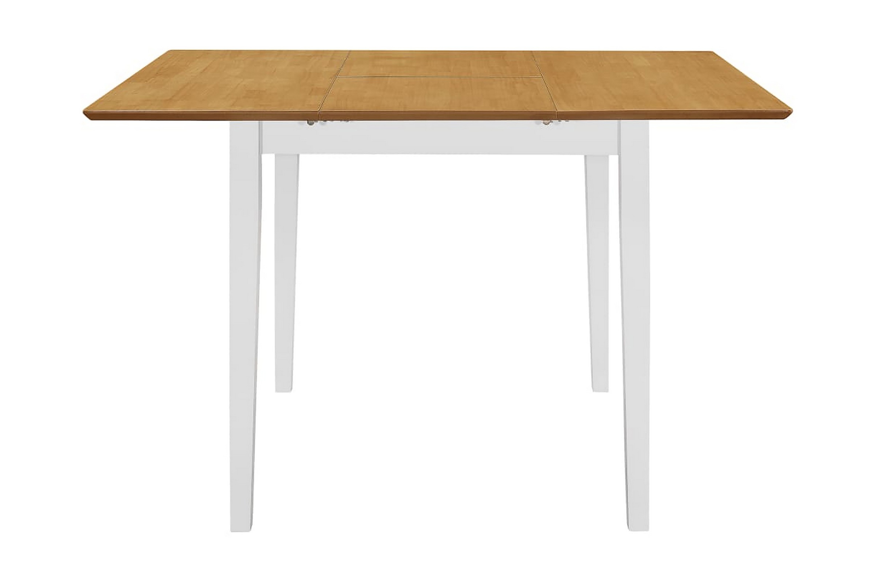 Be Basic Uttrekkbart spisebord hvit (80-120)x80x74 cm MDF - Hvit