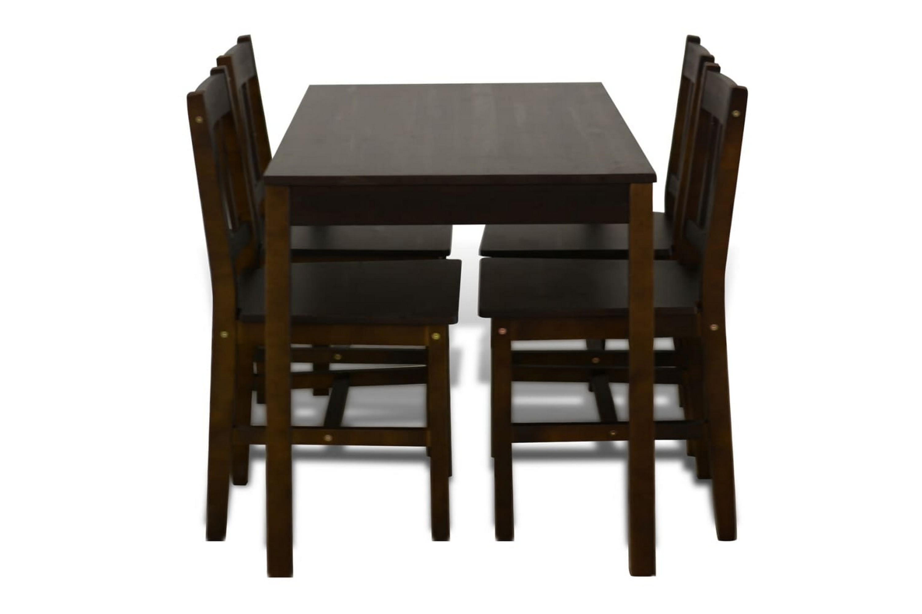 Be Basic Spisebord med 4 stoler brun - Brun