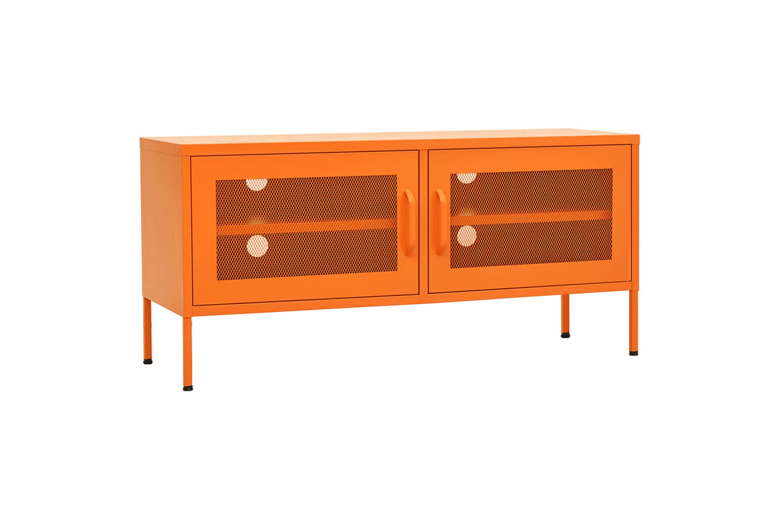 Be Basic TV-benk oransje 105x35x50 cm stål - Oransj