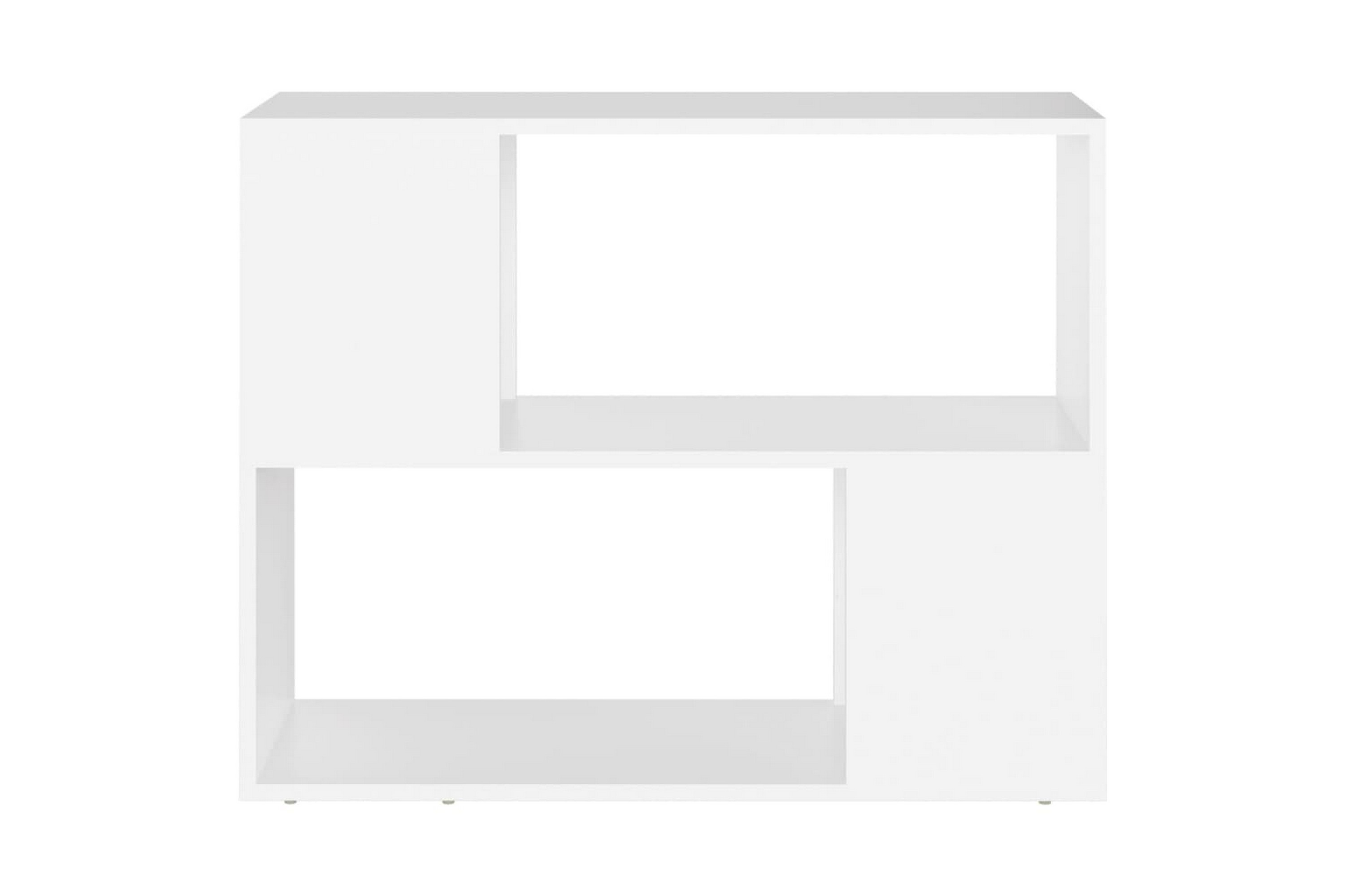 Be Basic TV-benk hvit 80x24x63 cm sponplate - Hvit