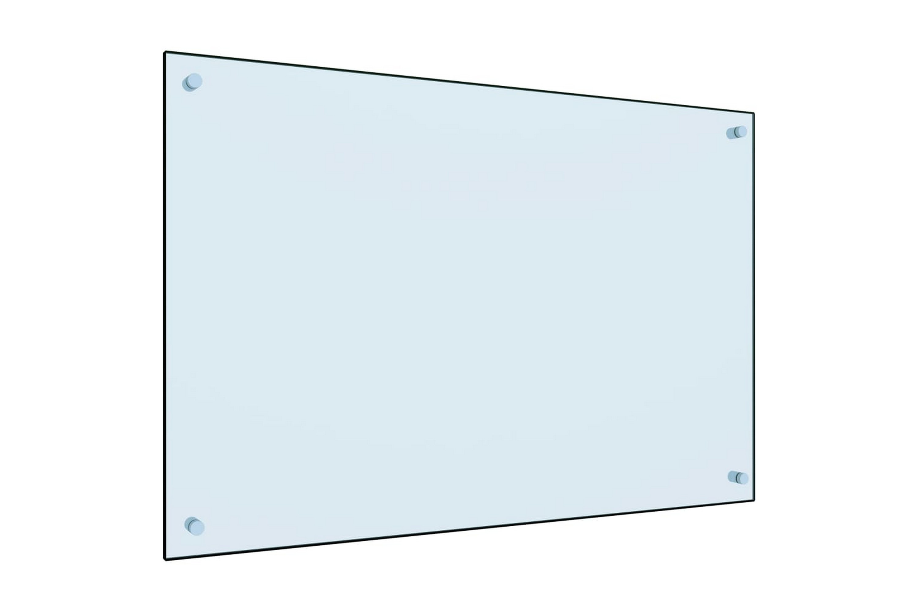 Be Basic Kjøkkenplate hvit 90x60 cm herdet glass - Hvit
